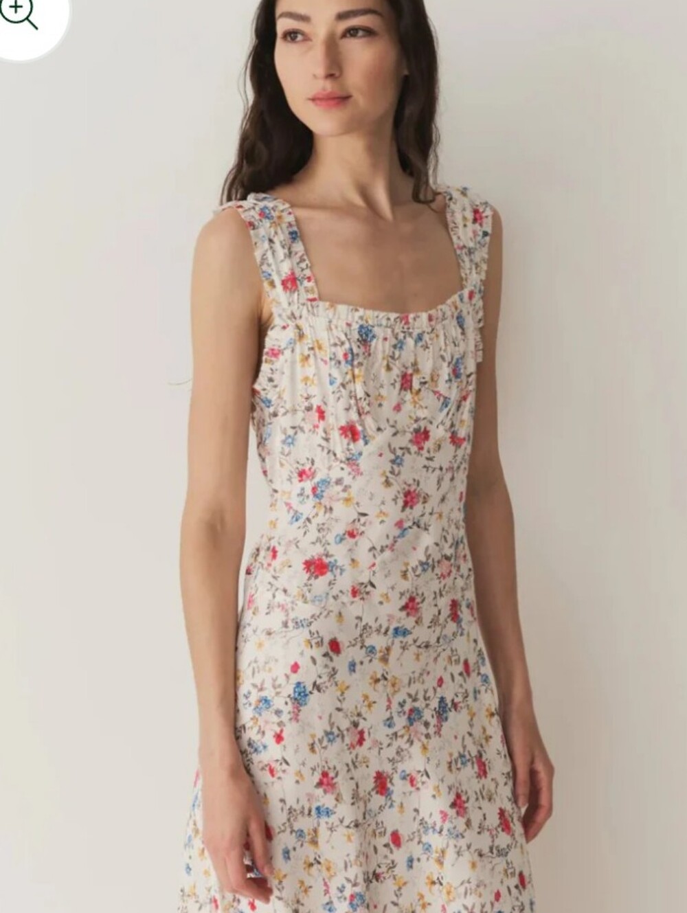 NWT DÔEN Ascella Dress in "Blanc Flowering Meadow" Midi Dress - Picture 12 of 15